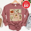 Fall Stamps Long Sleeve - Heather Mauve - 17 product image 1