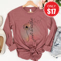 Just Breathe Long Sleeve - Heather Mauve - 17 product image 1