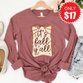 It's Fall Ya'll Long Sleeve - Heather Mauve - 17 product image 1
