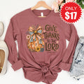 Give Thanks Long Sleeve - Heather Mauve - 17 product image 1