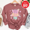 Big Jesus Fan Long Sleeve - Heather Mauve - 17 product image 1