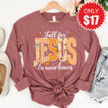 Fall For Jesus Long Sleeve - Heather Mauve - 17 product image 1
