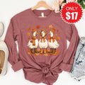 Fall Geese Long Sleeve - Heather Mauve - 17 product image 1