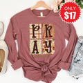 Pray Long Sleeve - Heather Mauve - 17 product image 1