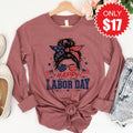 Happy Labor Day Long Sleeve - Heather Mauve - 17 product image 1