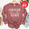 Stronger Than The Storm Long Sleeve - Heather Mauve - 17 product image 1