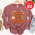 Pumpkin Spice and Jesus Long Sleeve - Heather Mauve - 17 product image 1
