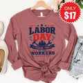 Labor Day Long Sleeve - Heather Mauve - 17 product image 1