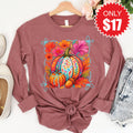 Pumpkins Long Sleeve - Heather Mauve - 17 product image 1
