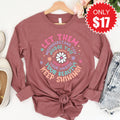 Let Them Long Sleeve - Heather Mauve - 17 product image 1