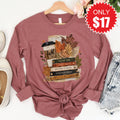 Fall Leaves Long Sleeve - Heather Mauve - 17 product image 1