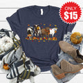 Cows Pumpkin Tee - Heather Navy - 15 product image 1