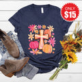 Cross Fall V-Neck - Heather Navy - 15
