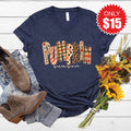 Pumpkin Season V-Neck - Heather Navy - 15