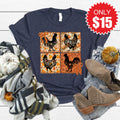 Chicken Patchwork Tee - Heather Navy - 15 product image 1