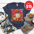 Pumpkins Tee - Heather Navy - 15 product image 1
