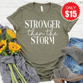 Stronger Than The Storm Tee - Heather Olive - 15 product image 1