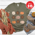 Fall V-Neck - Heather Olive - 15
