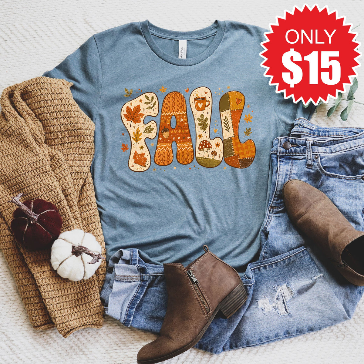Fall Tee - Heather Slate - 15 product image 1