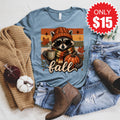 Fall Racoon Tee - Heather Slate - 15 product image 1