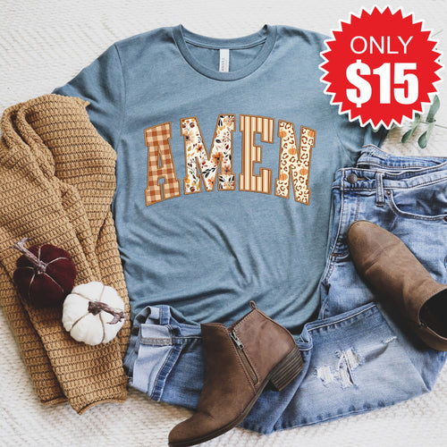 Amen Tee - Heather Slate - 15 product image 1