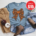 Pumpkin Bow Tee - Heather Slate - 15 product image 1
