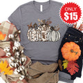 Pumpkin Trio Tee - Heather Storm - 15 product image 1