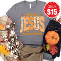 Fall For Jesus Tee - Heather Storm - 15 product image 1
