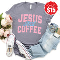 Jesus And Coffee Tee - Heather Storm - 15 product image 1