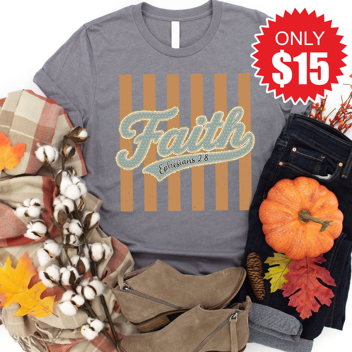 Faith Tee - Heather Storm - 15 product image 1