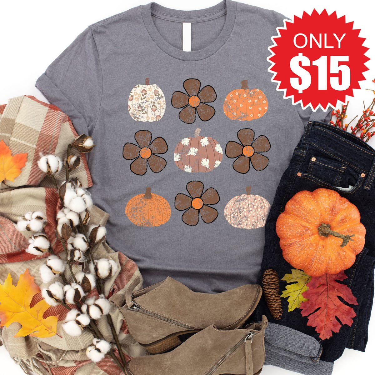 Fall Tee - Heather Storm - 15 product image 1