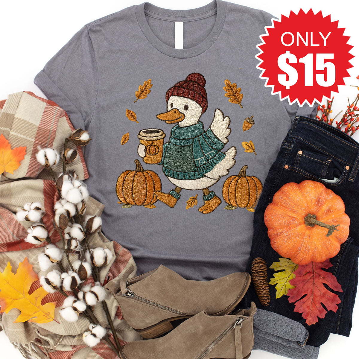 Bruh Its Fall Tee - Heather Storm - 15 product image 1
