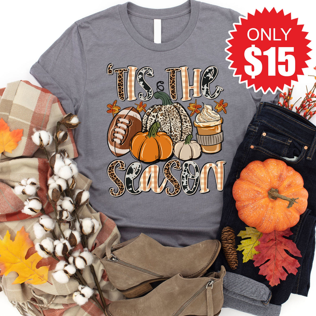 Tis The Season Tee - Heather Storm - 15 product image 1