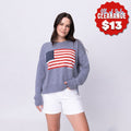 Blessed Flag Pullover Sweater