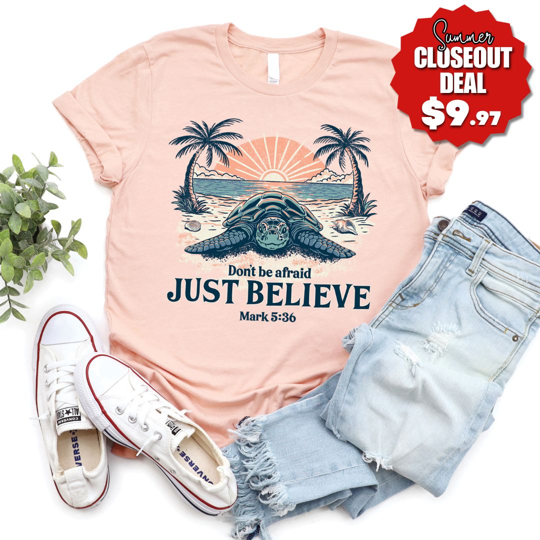 Believe Sea Turtle Tee product image 1