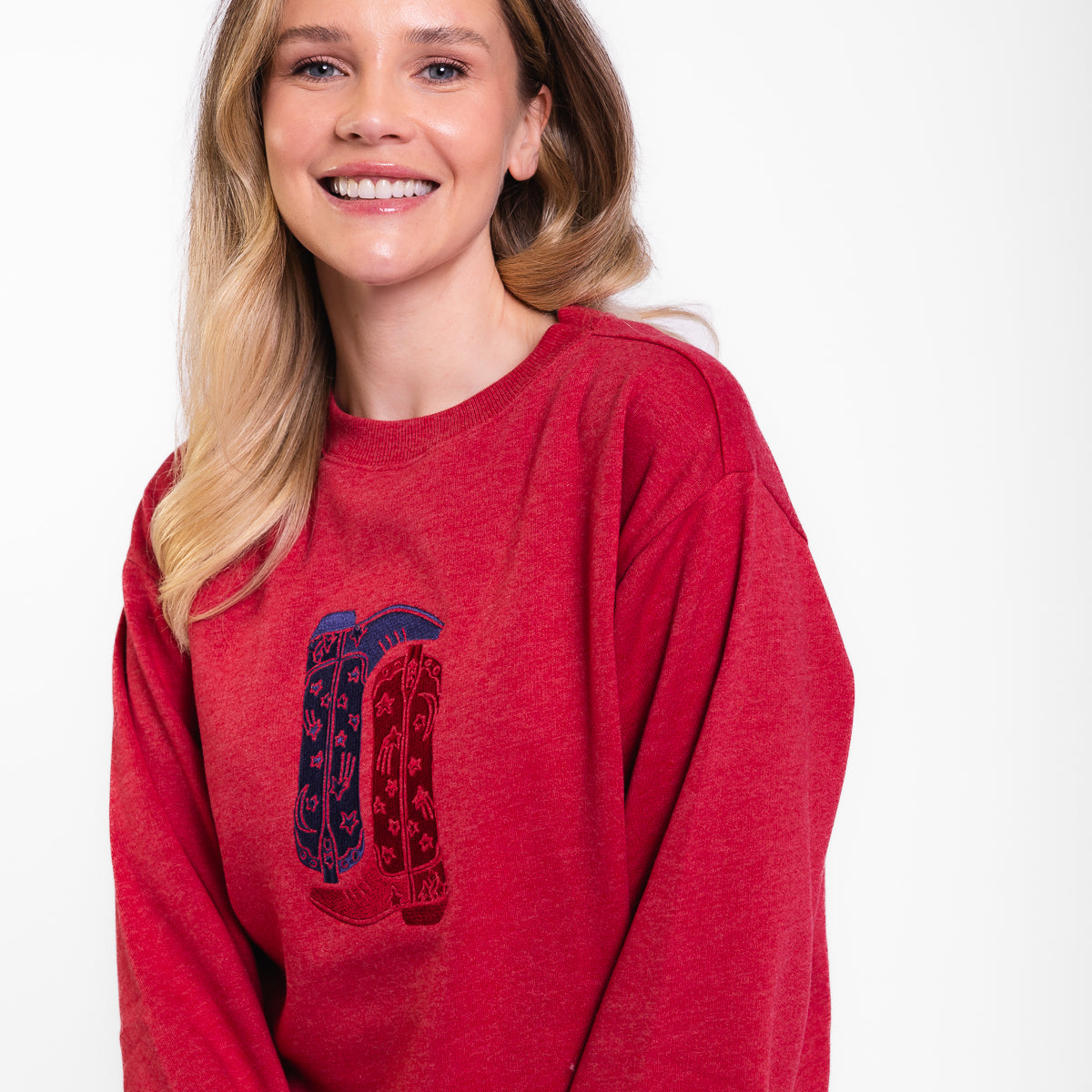 USA Boots Embroidered Crewneck Sweatshirt product image 4