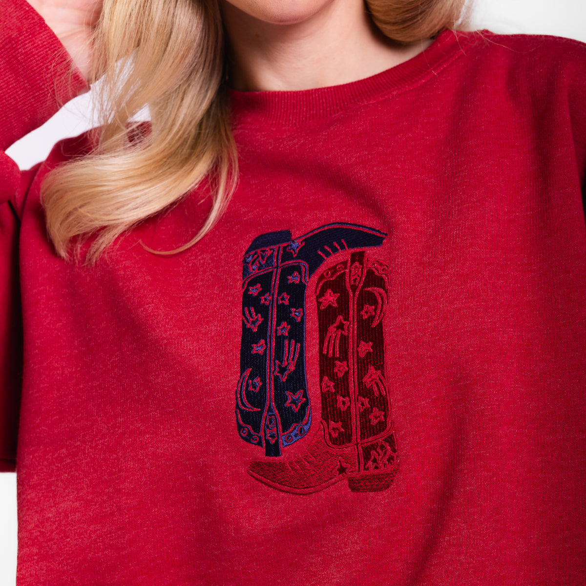 USA Boots Embroidered Crewneck Sweatshirt product image 6