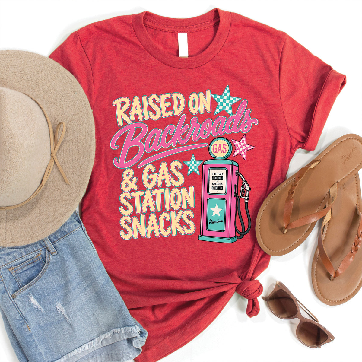 Raised On Backroads Tee