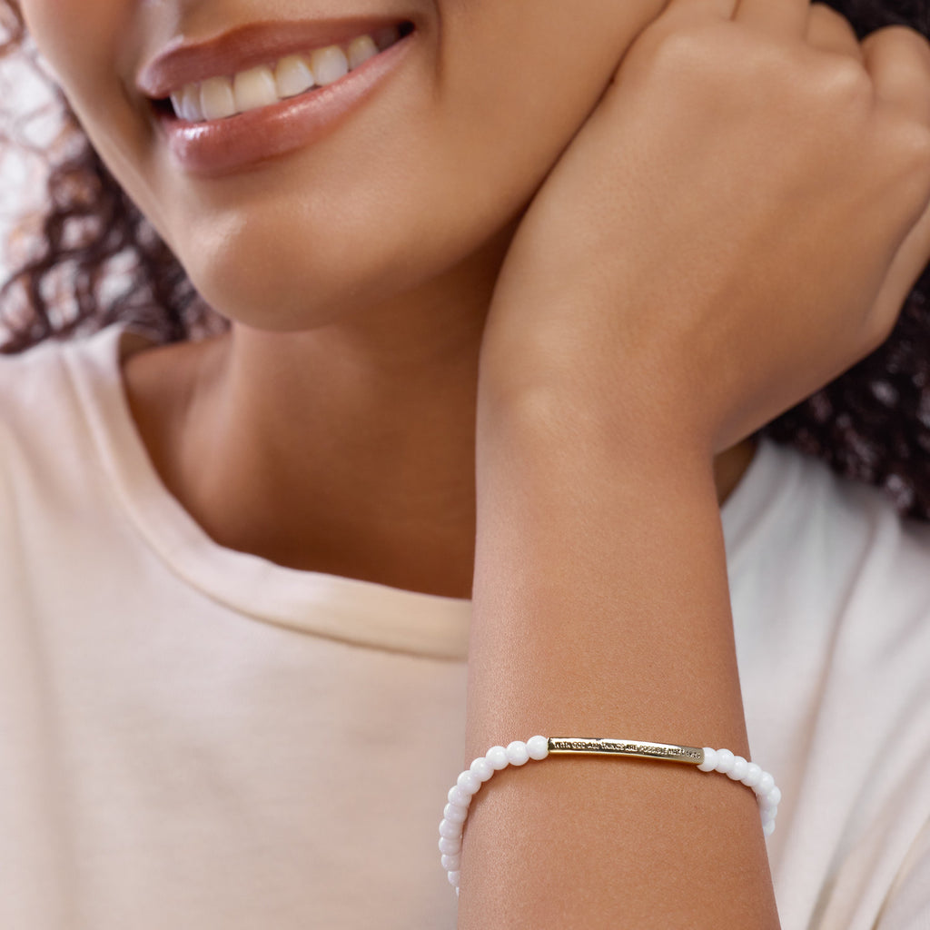 With God All Things are Possible Beaded Bracelet