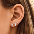 Wings Silver Earring Set