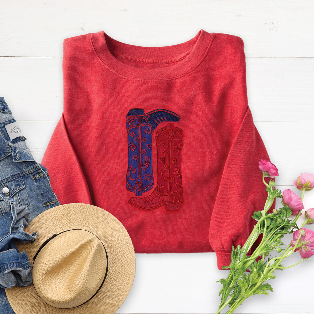 USA Boots Embroidered Crewneck Sweatshirt product image 2