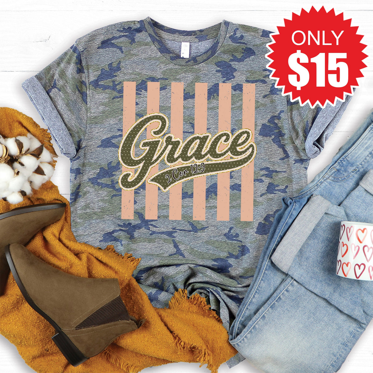 Grace Tee - Vintage Camo - 15 product image 1