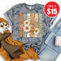Flowers and Pumpkins Tee - Vintage Camo - 15 product image 1