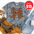 Pumpkin Bow Tee - Vintage Camo - 15 product image 1