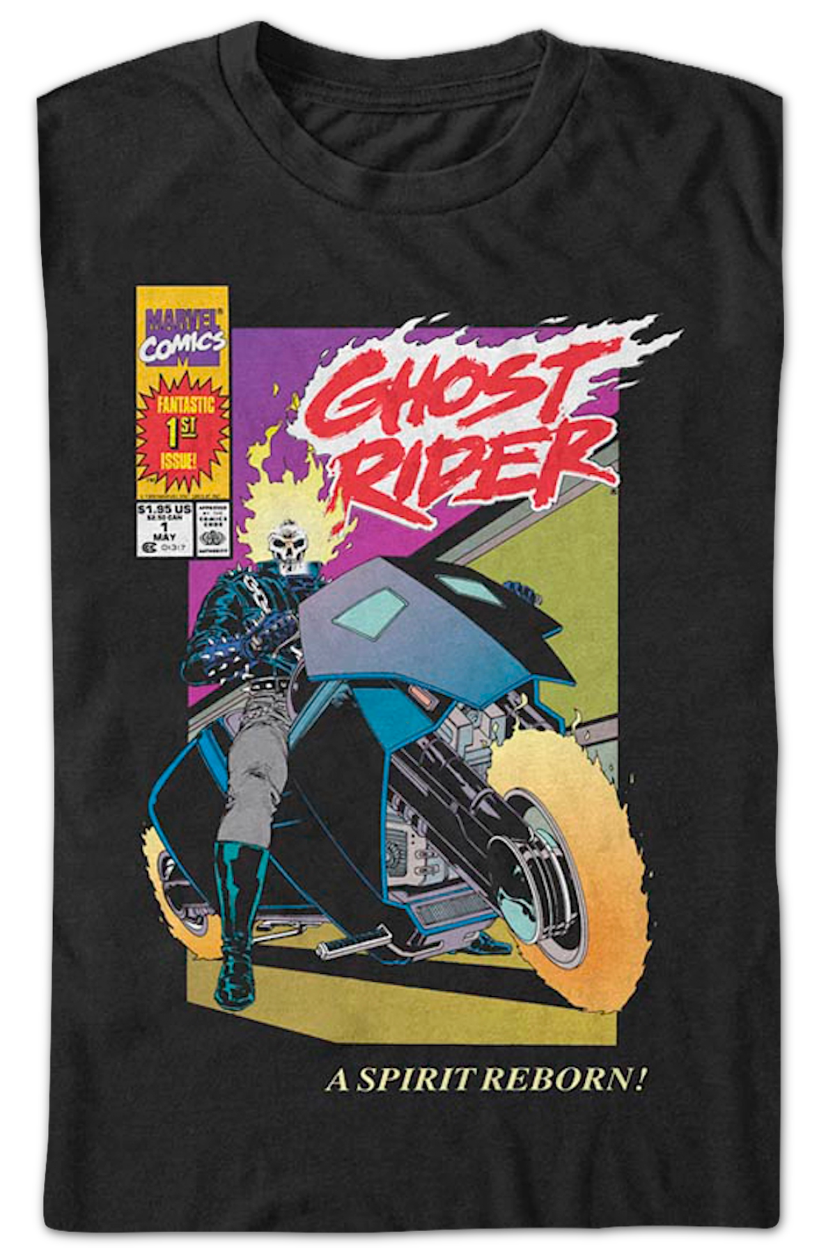 A Spirit Reborn Ghost Rider Marvel Comics T-Shirt product image 2