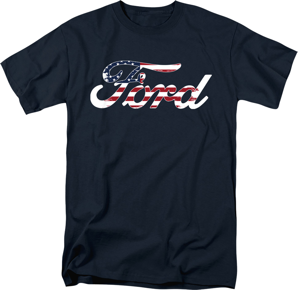 American Flag Logo Ford T-Shirt product image 1