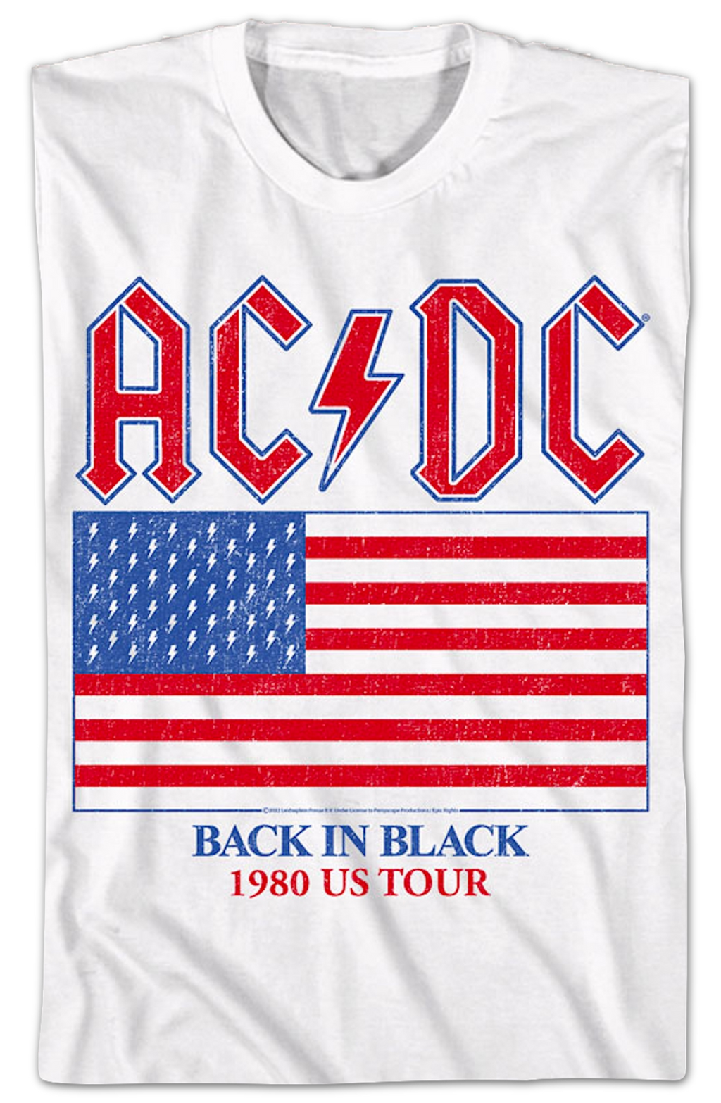 Back In Black 1980 US Tour ACDC T-Shirt product image 2
