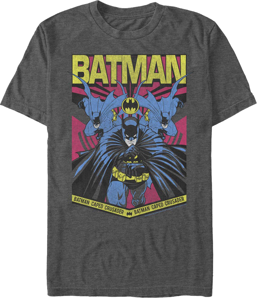Batman Caped Crusader Collage DC Comics T-Shirt product image 1
