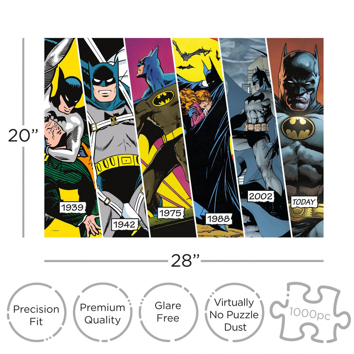 Batman Dark Knight Timeline 1000 Piece DC Comics Puzzle