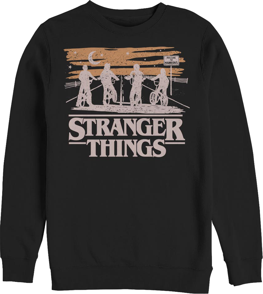 Black Silhouettes Stranger Things Sweatshirt product image 1